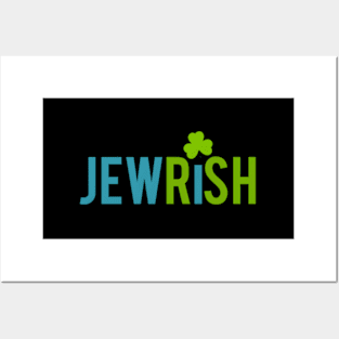 Jewish St Patricks Day Shamrock Jewish Irish Posters and Art